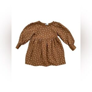 City Mouse Size 8 Speckled Mustard Sweatshirt Dress